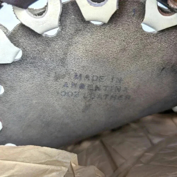 Vintage Leather Woven Shoulder Bag - Picture 8 of 8